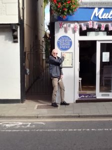 Rodney Paul BaileyIn front of Mullins Coffee Shop